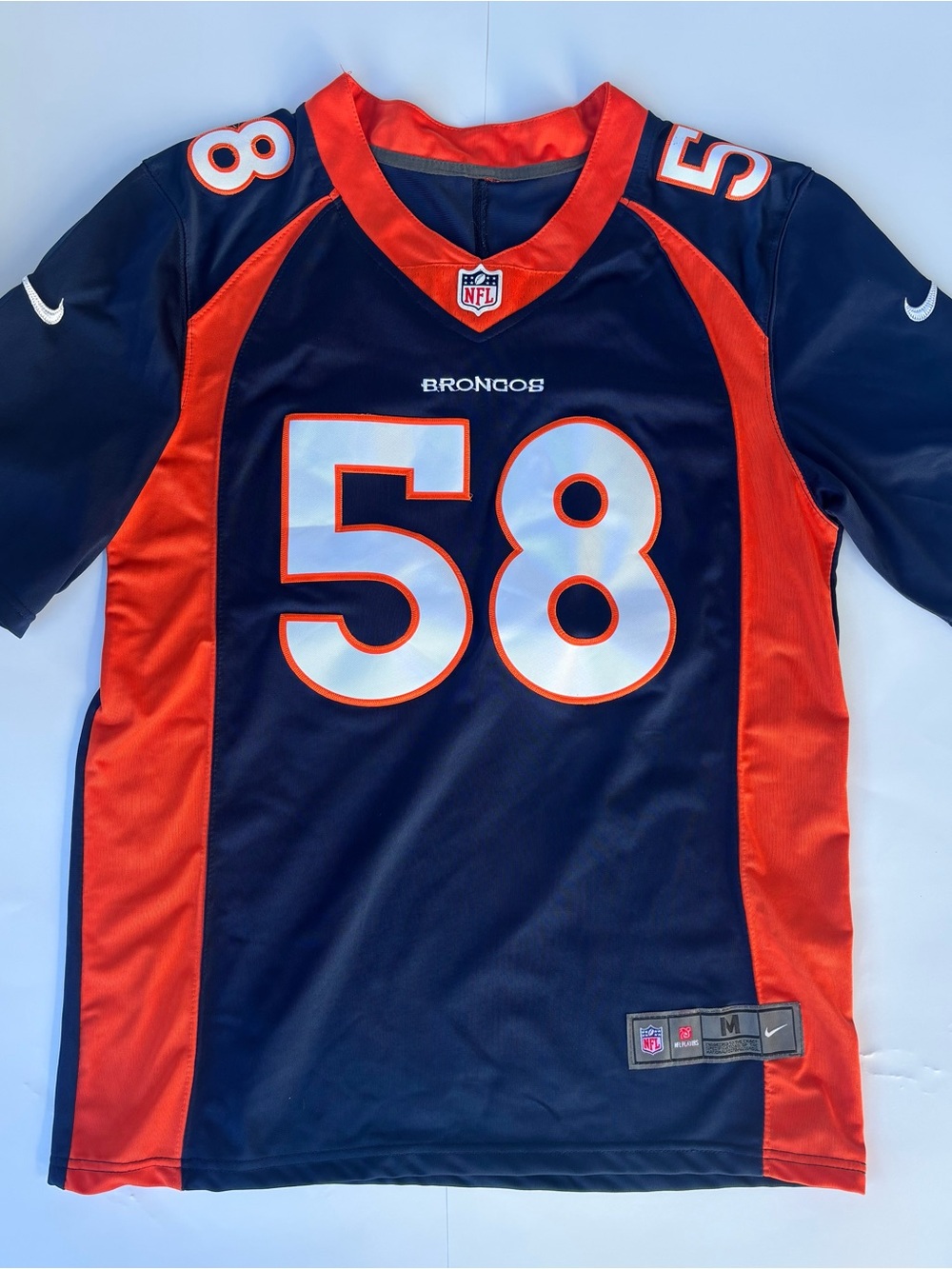 Nike Von Miller #58 Denver Broncos Navy Jersey M